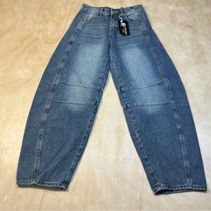 Women's Blue Wide Leg Jeans